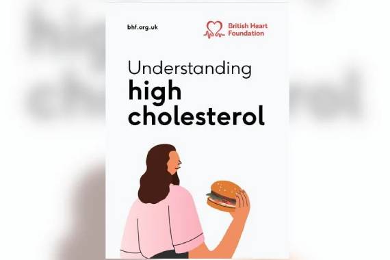 front cover of the BHF understanding high cholesterol booklet